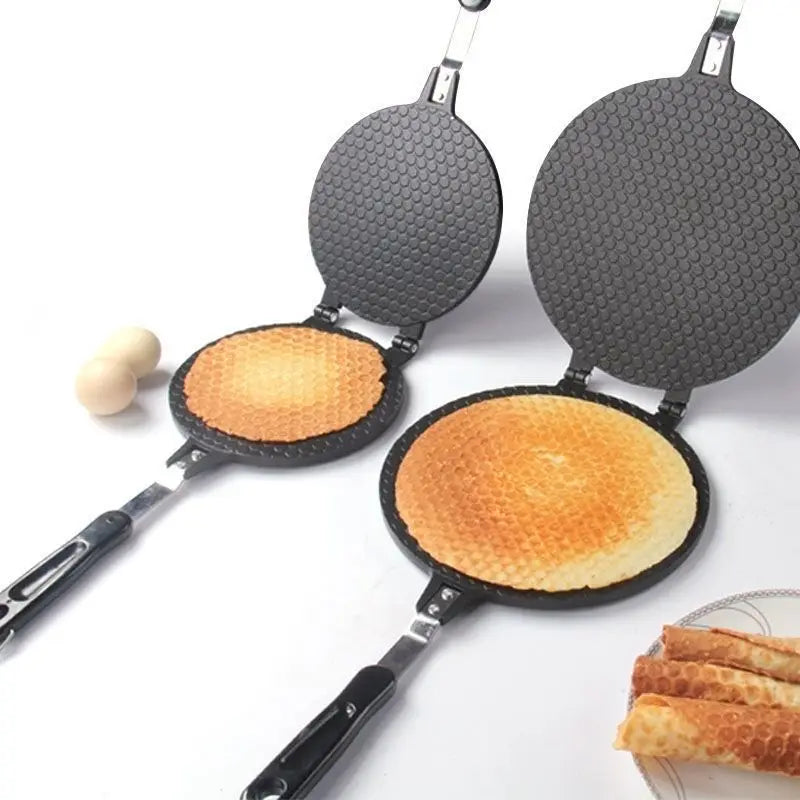 Waffle Molds Egg Roll Baking Pan Mold Home Handmade Crispy Egg Roll Pan Ice cream Cone Baking grinder Bakeware Kitchen,Dining