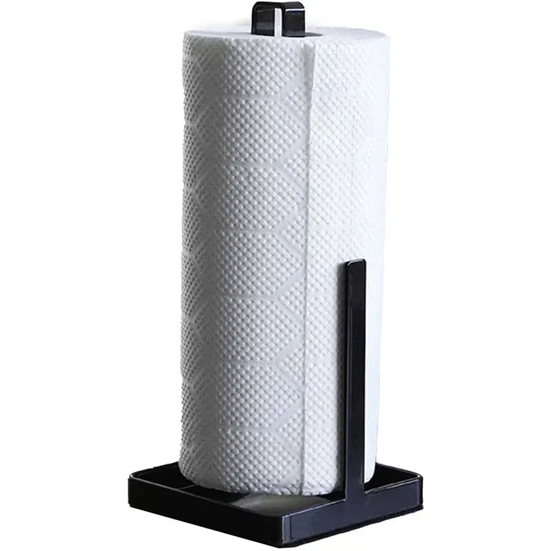 Portarrollos de papel para cocina, soporte para pañuelos de baño, estante para servilletas en blanco y negro, accesorios de almacenamiento hogareño de cocina