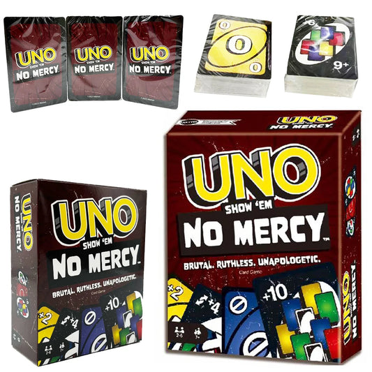 UNO NO MERCY Juego de cartas Minecraft Dragon Ball Z Multijugador Fiesta familiar Juego de mesa Amigos divertidos Entretenimiento Póquer