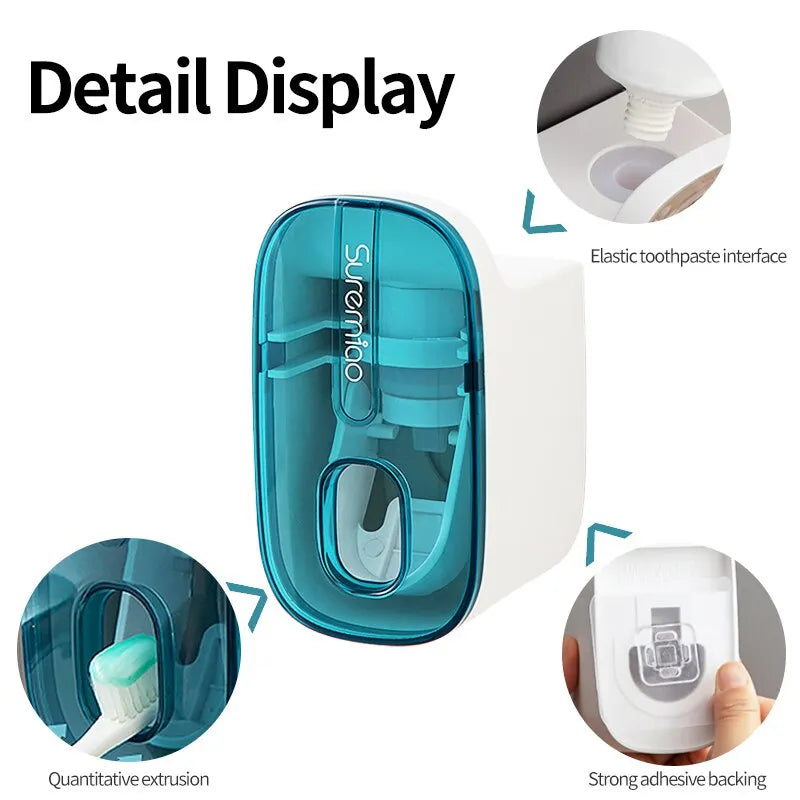 Dispensador automático de pasta de dientes, accesorios de baño, soporte de pared para exprimidor de pasta de dientes, 1 Uds.