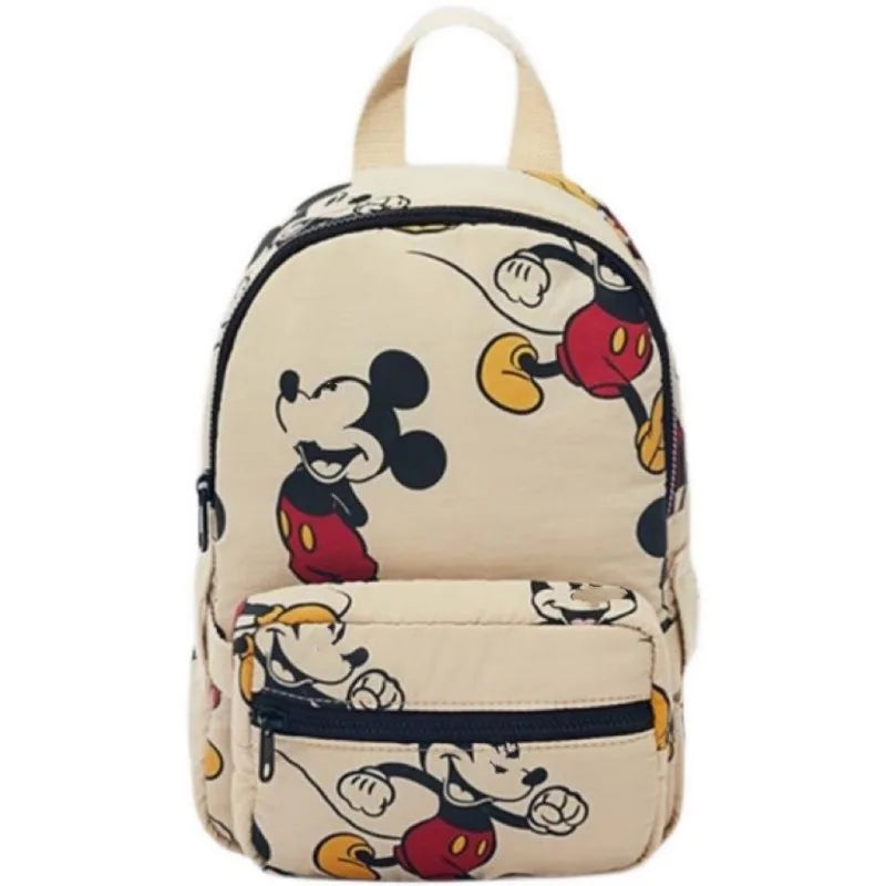 Disney-mochila escolar con estampado de Mickey Mouse para niños, morral ligero con estampado de Mickey Mouse