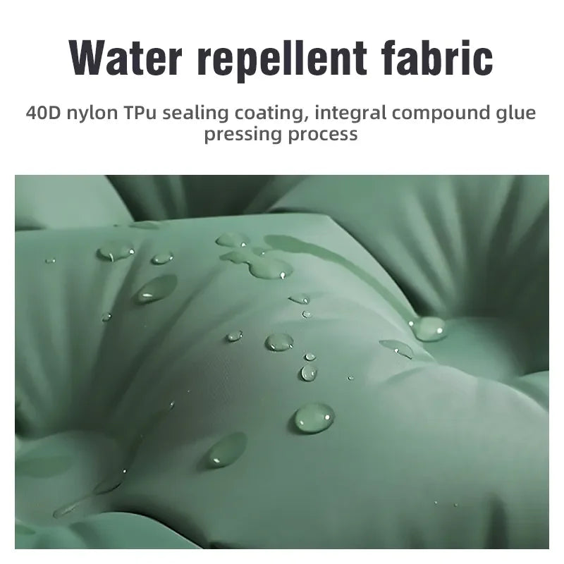 Colchoneta doble para dormir para acampar, colchoneta autoinflable, colchón para dormir con almohada para senderismo al aire libre, cama de viaje para 2 personas, esterilla de aire