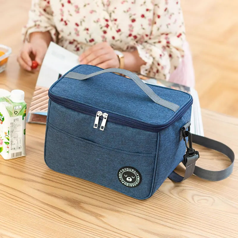 Sac à déjeuner Portable, boîte thermique pour aliments, Durable, étanche, glacière de bureau, boîte à déjeuner avec bandoulière, sac de pique-nique pour couples unisexe