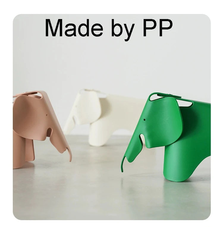 Petit éléphant de décoration de maison, modèle en plastique PP INS, jouet polaire