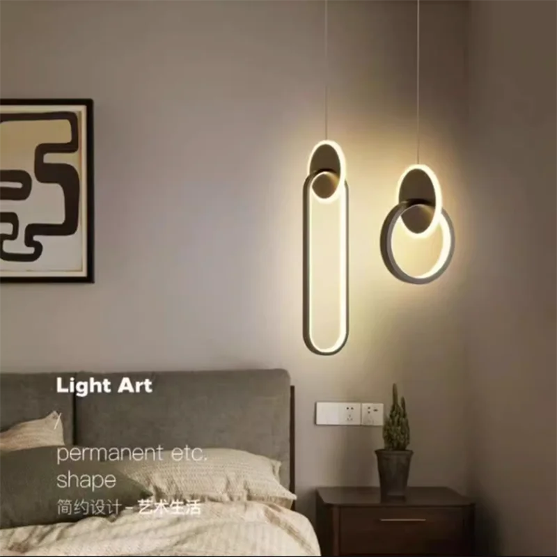 Lámpara colgante de Metal, Lámpara decorativa Led, accesorios de cocina para colgar en el techo, para comedor, sala de estar, dormitorio, lámpara de techo