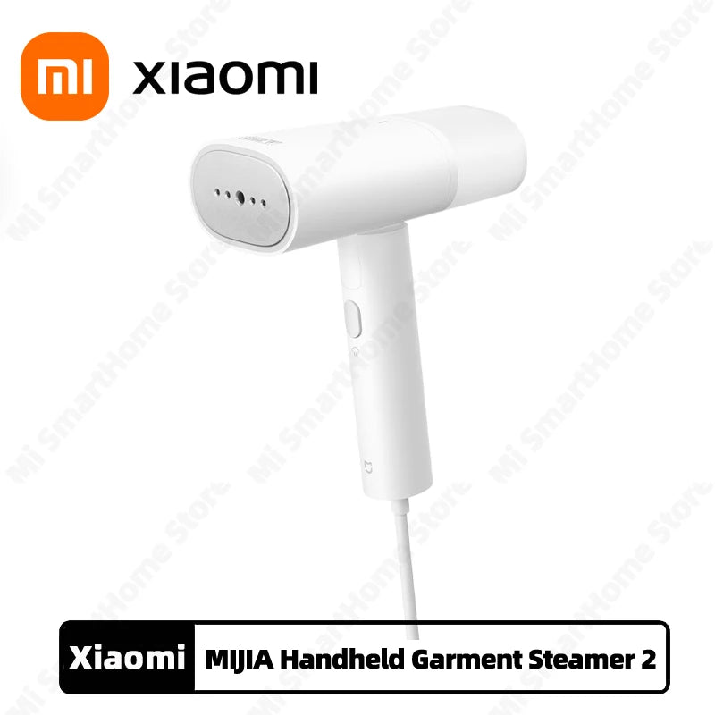 XIAOMI MIJIA – défroisseur vapeur portatif pour vêtements, 2 fers, nettoyeur à vapeur électrique pour la maison, Portable, pliable, pour enlever les acariens, Machine à repasser plate