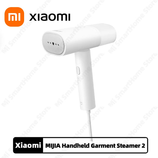 XIAOMI MIJIA – défroisseur vapeur portatif pour vêtements, 2 fers, nettoyeur à vapeur électrique pour la maison, Portable, pliable, pour enlever les acariens, Machine à repasser plate