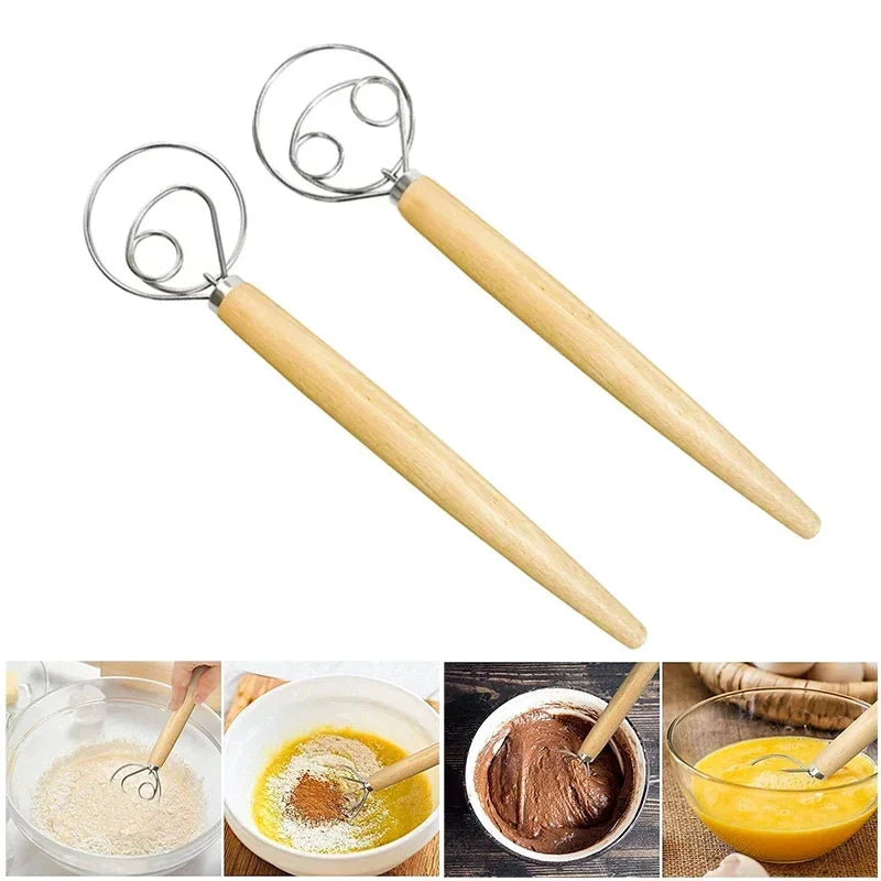 Mélangeur de pâte danois, accessoires de cuisine, mélangeur de pâte à gâteau en acier inoxydable, fouet, accessoires et outils de cuisson, Gadgets article