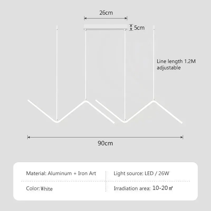 Lámpara colgante moderna para comedor, lámpara minimalista para dormitorio, comedor, cocina, Bar, restaurante, decoración del hogar, iluminación Led