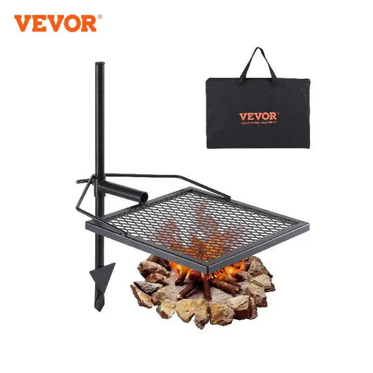 VEVOR – Barbecue d'extérieur à charbon de bois 14/16 pouces, grille de feu de camp en acier de qualité supérieure pour la cuisine en plein air, Camping pique-nique plage