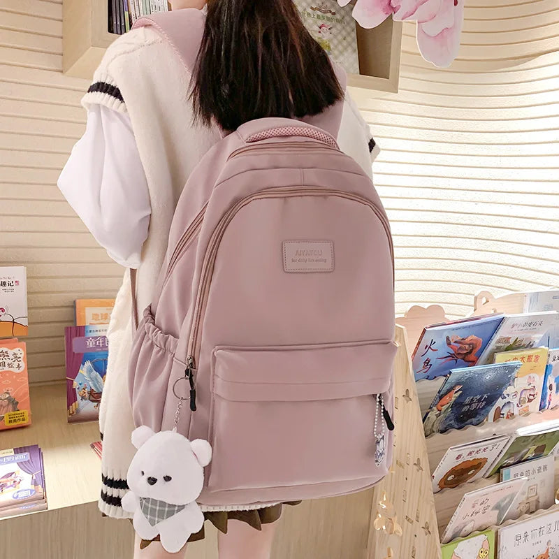 Sac à dos étanche de grande capacité pour femmes, sacoche d'école pour ordinateur portable, tendance, mignon, pour livre de voyage, Cool, nouvelle collection