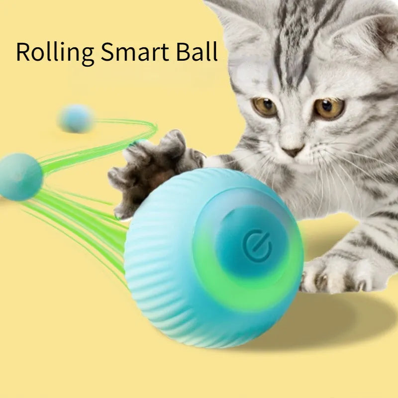 Jouets intelligents pour chat, boule roulante automatique, jouets électriques interactifs pour chats, entraînement, jouets pour chaton auto-mobiles pour jouer en intérieur