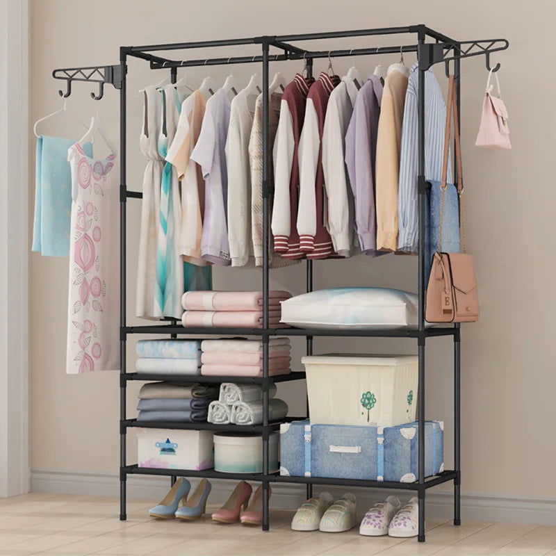 Colgador de ropa de Montaje Simple para el hogar, perchero para dormitorio, organizador multifuncional, estante de almacenamiento, muebles para el hogar