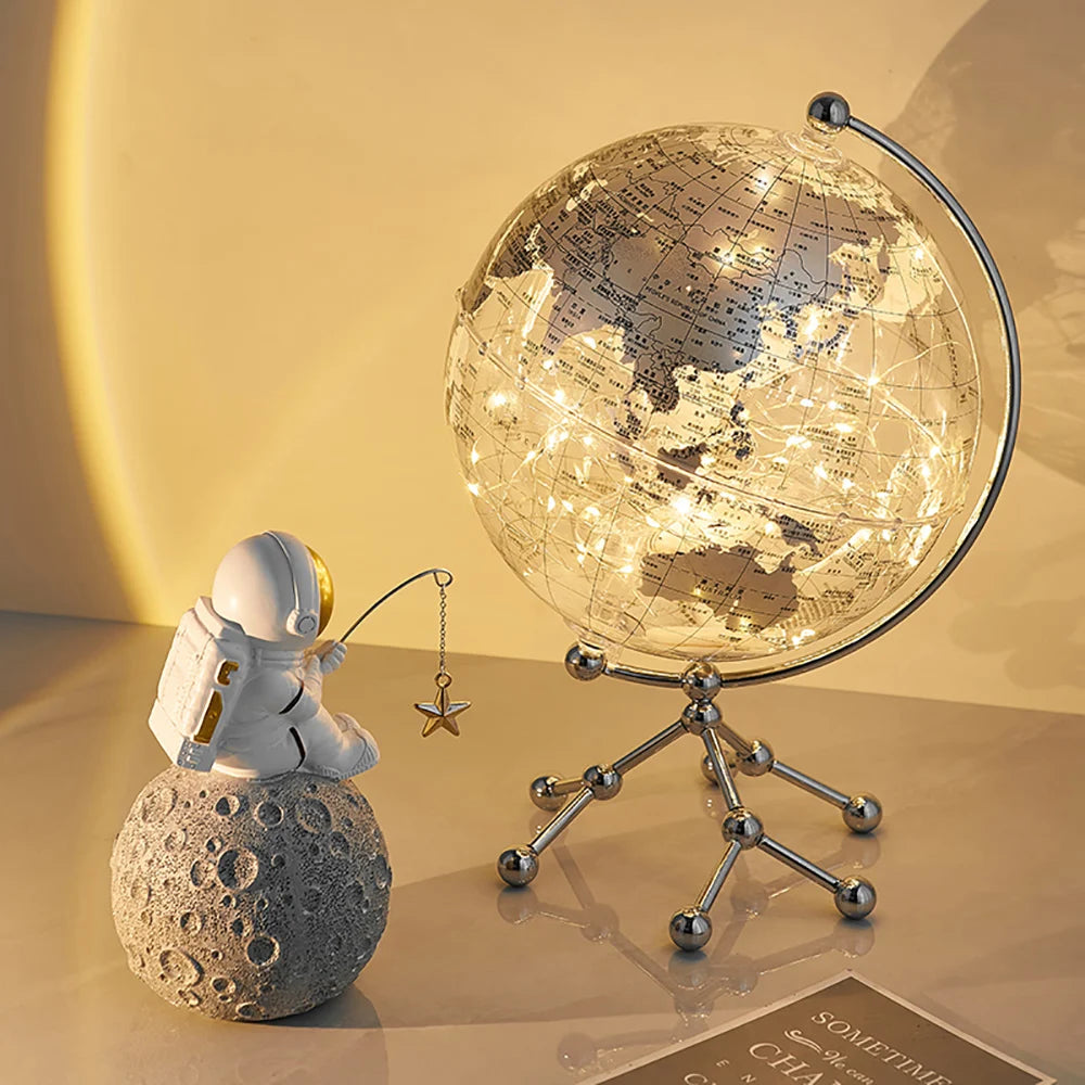 Light Luxury Transparent Globe Sailing TV Cabinet Office Desktop Ornament  Creative Home LivingRoom Decoration Birthday Gifts