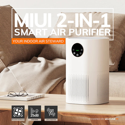 Purificateur d'air intelligent pour les Allergies à la maison poils d'animaux dans la chambre H13 véritable filtre HEPA 25dB système de Filtration nettoyant éliminateurs d'odeurs