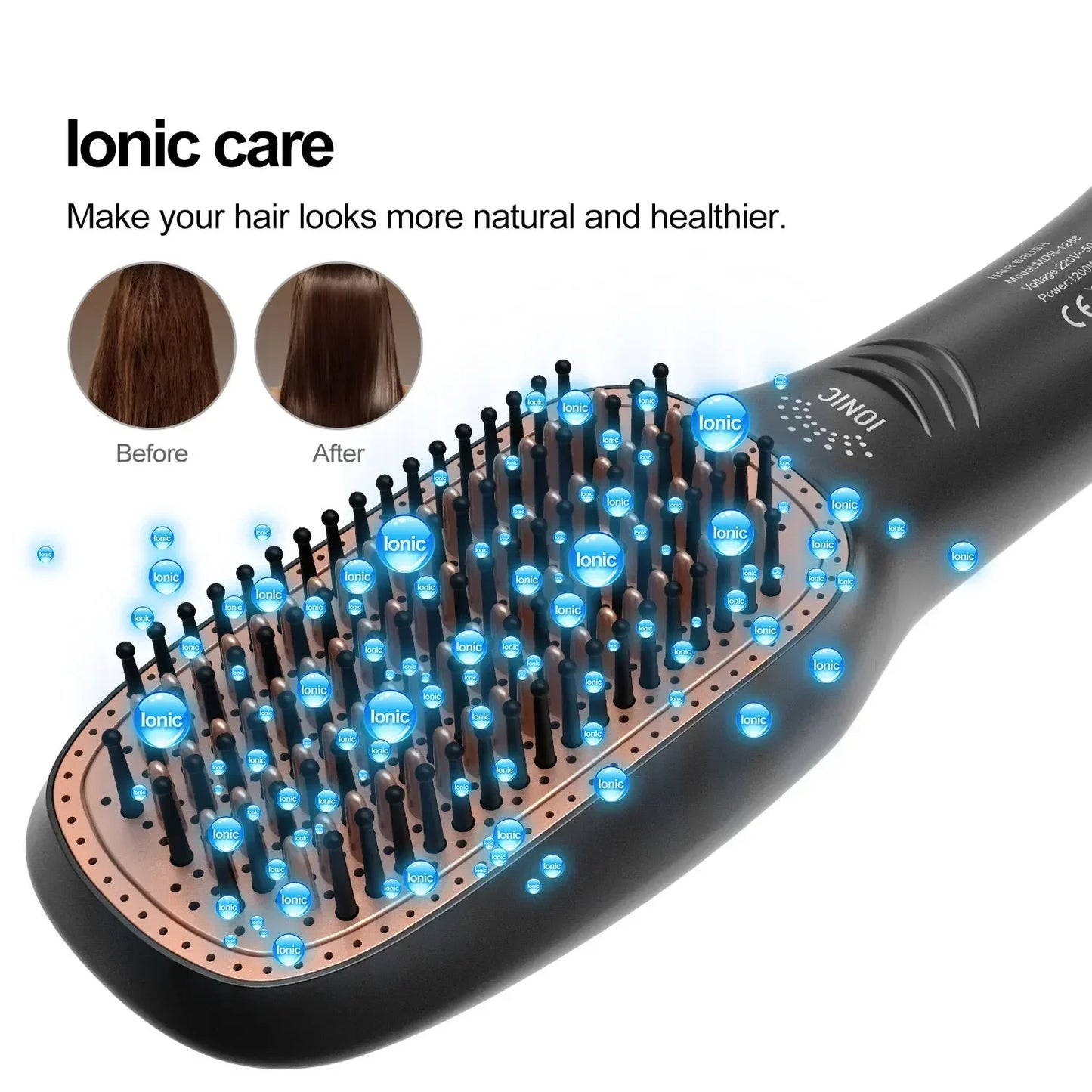 Cepillo secador de pelo 3 en 1, cepillos de aire caliente, 1200 W, potente Cerámica turmalina iónica para todo tipo de cabello, cepillo iónico