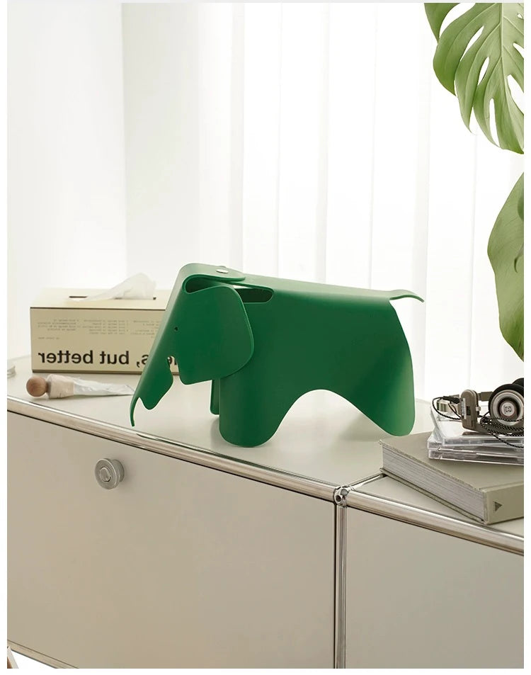 Petit éléphant de décoration de maison, modèle en plastique PP INS, jouet polaire