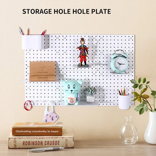 Wall Board Hooks Home Storage Accessories Organizer Mounting Display Shelf Bathroom Kitchen