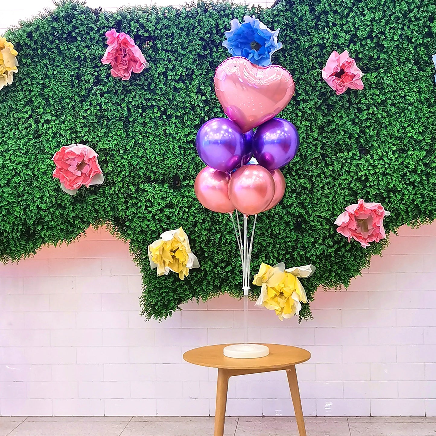 Soporte para globos de cumpleaños, soporte para globos, tubos de palo para globos, decoración para fiesta de cumpleaños y bodas, Baby Shower para niños