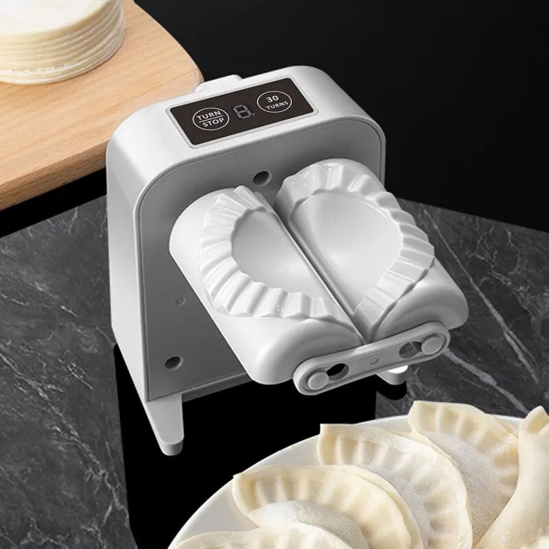 Automatic Electric Dumpling Machine, Home Dumpling Machine, Kitchen Automatic Rapid Prototyping Mold with A Spoon and Brush