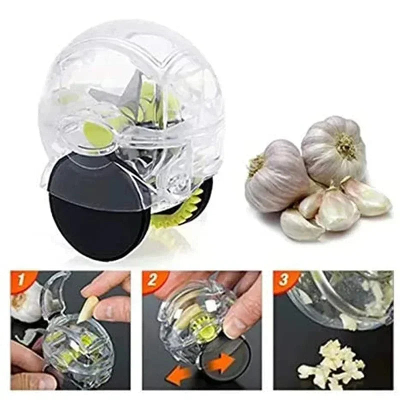 Kitchen Gadget Tool Garlic Chopper Wheel Garlic Mincer Roller Kitchen Aid Garlic Hand Crusher Kitchen Items Outils Cuisine