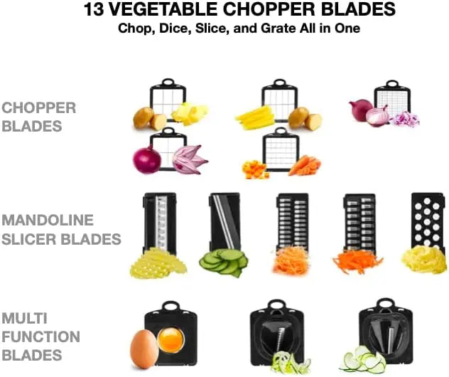 22in1 Multifunctional Vegetable Chopper Household Salad Chopper Kitchen Accessories Kitchenware Storage Useful Things for Home