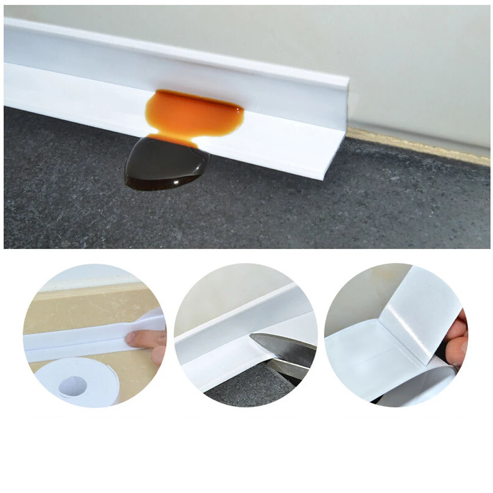 Tiras de cinta de sellado para baño y ducha, autoadhesivo de PVC, pegatina impermeable para pared para baño, cocina, tira de calafateo, fregadero, a prueba de moho