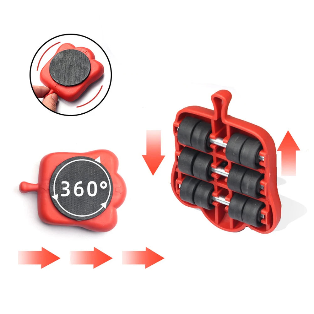 Ensemble de lève-meubles robuste, outil de déplacement de meubles, levage de Transport d'objets lourds, roue mobile, barre à rouleaux, outils à main