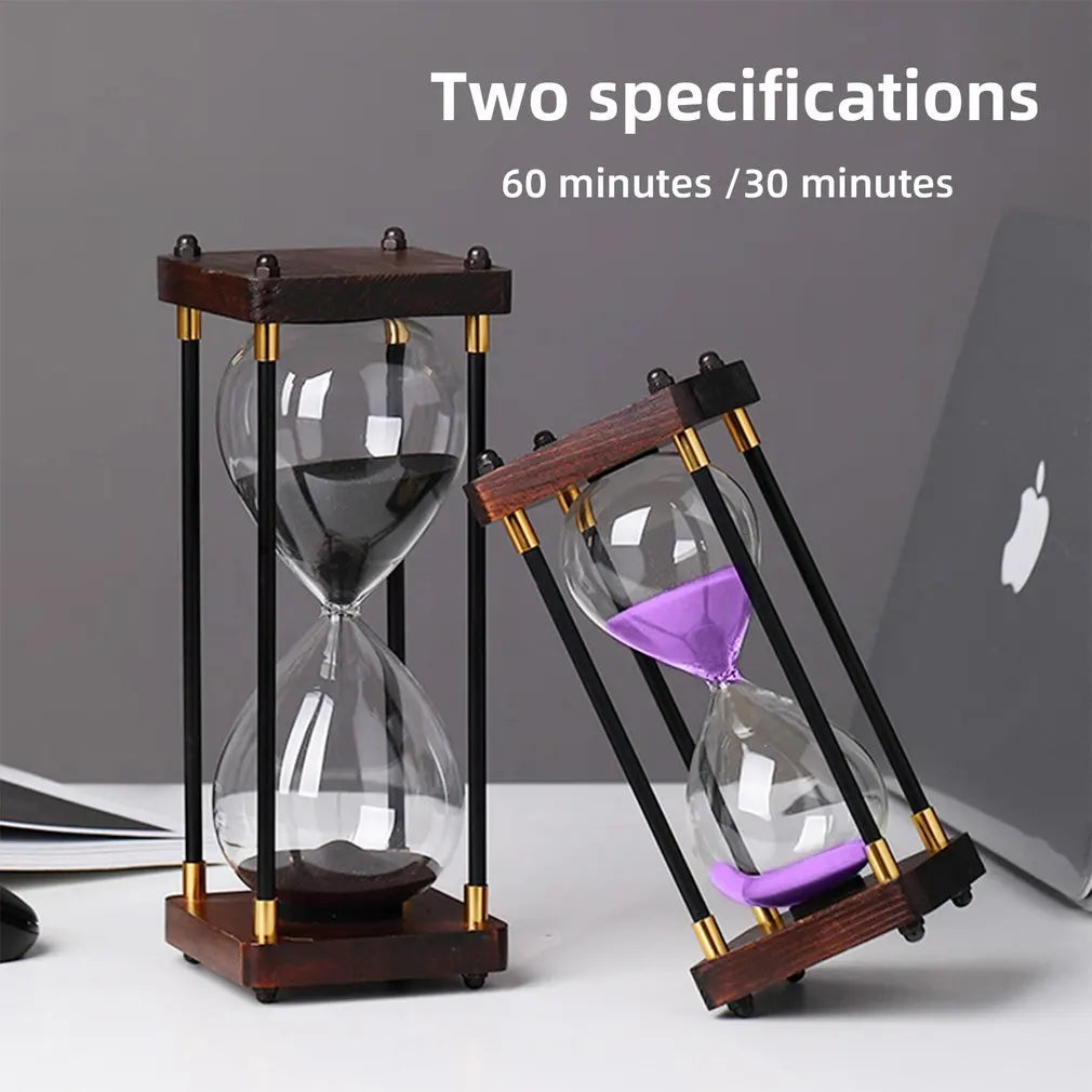 20/30 /60 Minutes Wooden Hourglass Home Decoration Desktop Sand Clock Timers Sand Sandglass Hourglass Timer Clock Kitchen