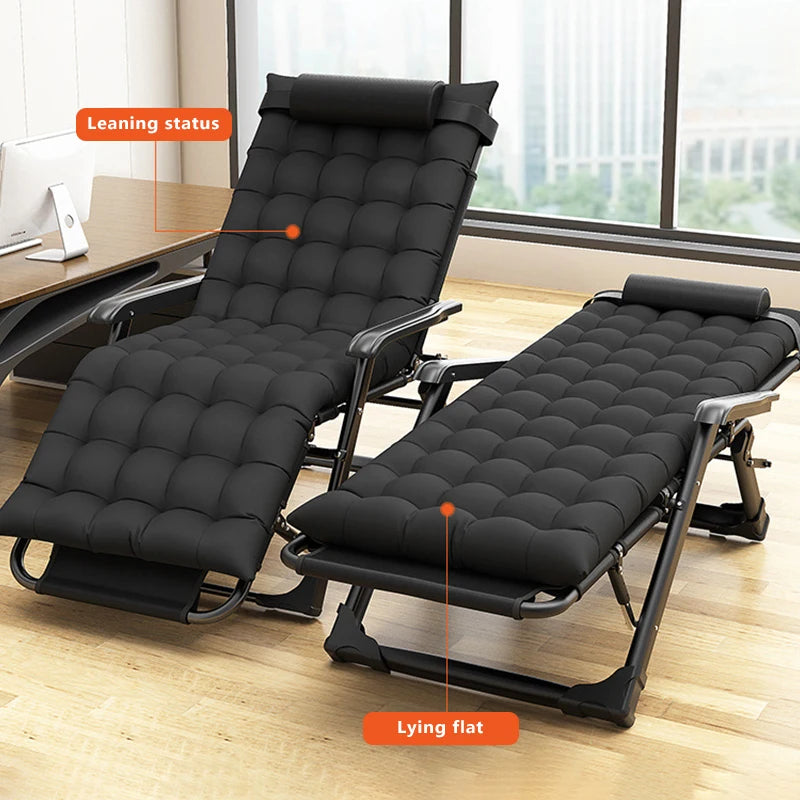 Cama plegable de altura ajustable, sillón reclinable multifuncional ultraligero para el hogar, conducción autónoma al aire libre, sillón reclinable plegable