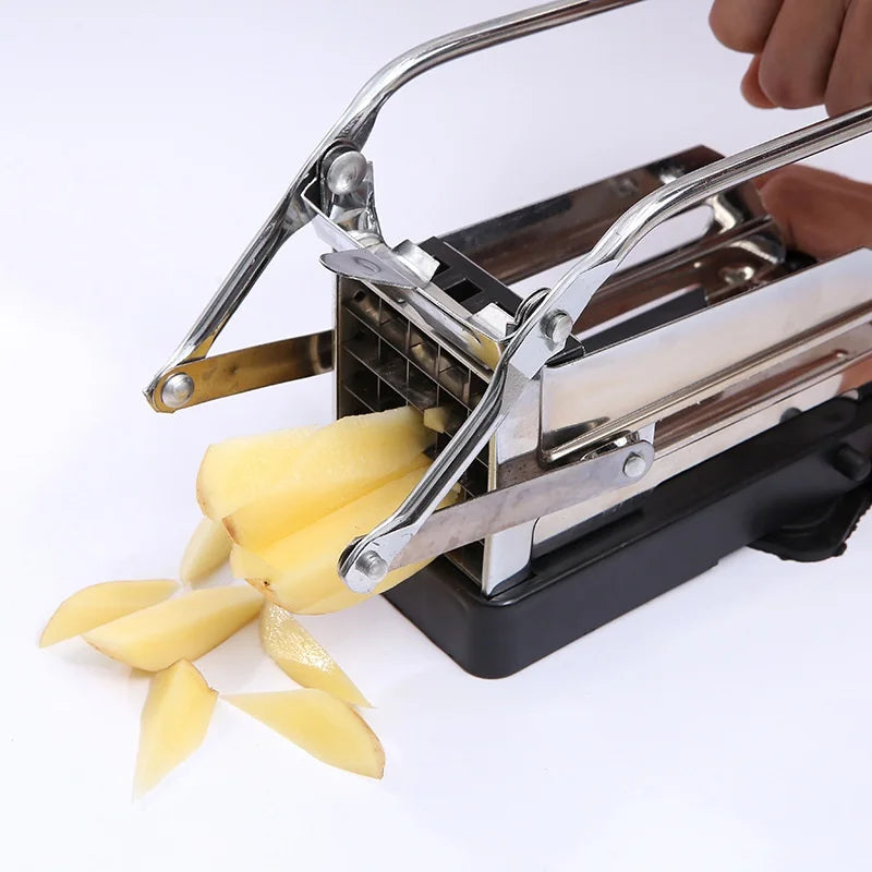 Non-slip Potato Cutting Machine Cutting French Fries Best Value Stainless Steel Home Use Potato Slicer Cucumber Kitchen Gadgets