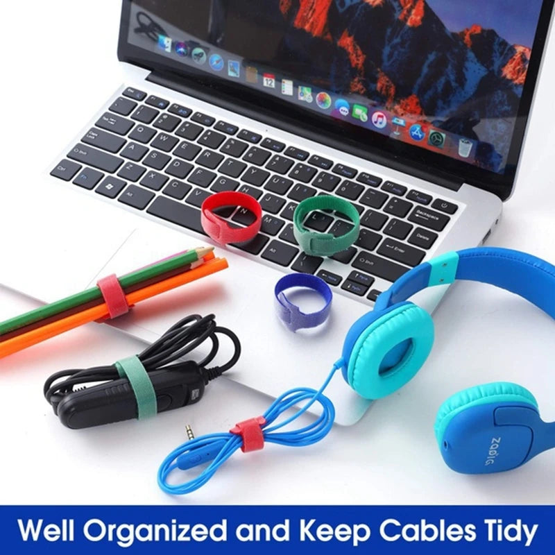 Kerokuru-organizador de cables, gestión de cables, enrollador de cables, Protector de cinta para bridas, accesorios para teléfono, organizador de cables