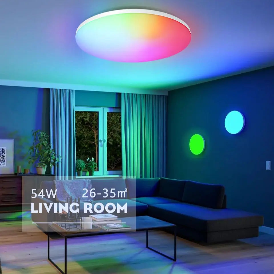 Moderne Smart RGB plafonnier lumière LED 220V APP télécommande décor à la maison lustre suspension chambre salon cuisine