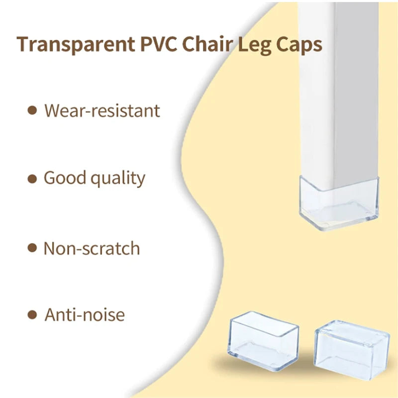 4-12 pièce/ensemble Couvre-pieds de Chaise En Caoutchouc Pieds Protecteur Coussinets Meubles Table Couvre Chaussettes Bouchons Couverture Meubles Nivellement Pieds Décor À La Maison