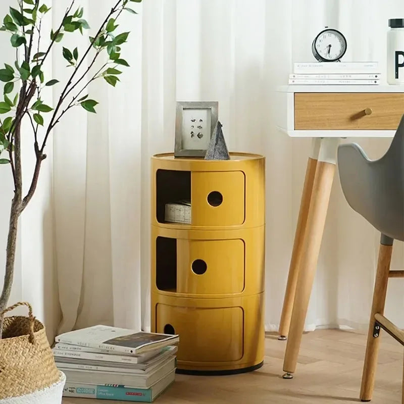 Table de chevet moderne Simple en plastique multicouche Ins Net rouge, armoire de rangement créative minimaliste pour salon