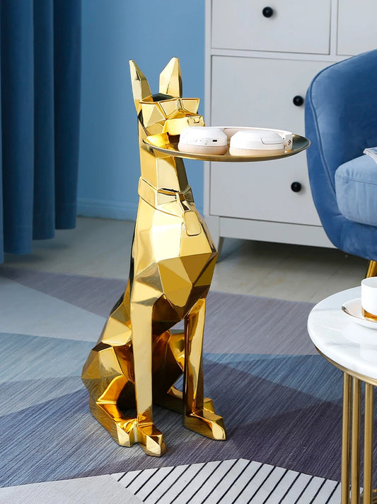 Statues de chien de monsieur de 74CM, décoration nordique de sol, ornement de plateau, accessoire créatif pour la maison, Sculpture de Table d'animaux