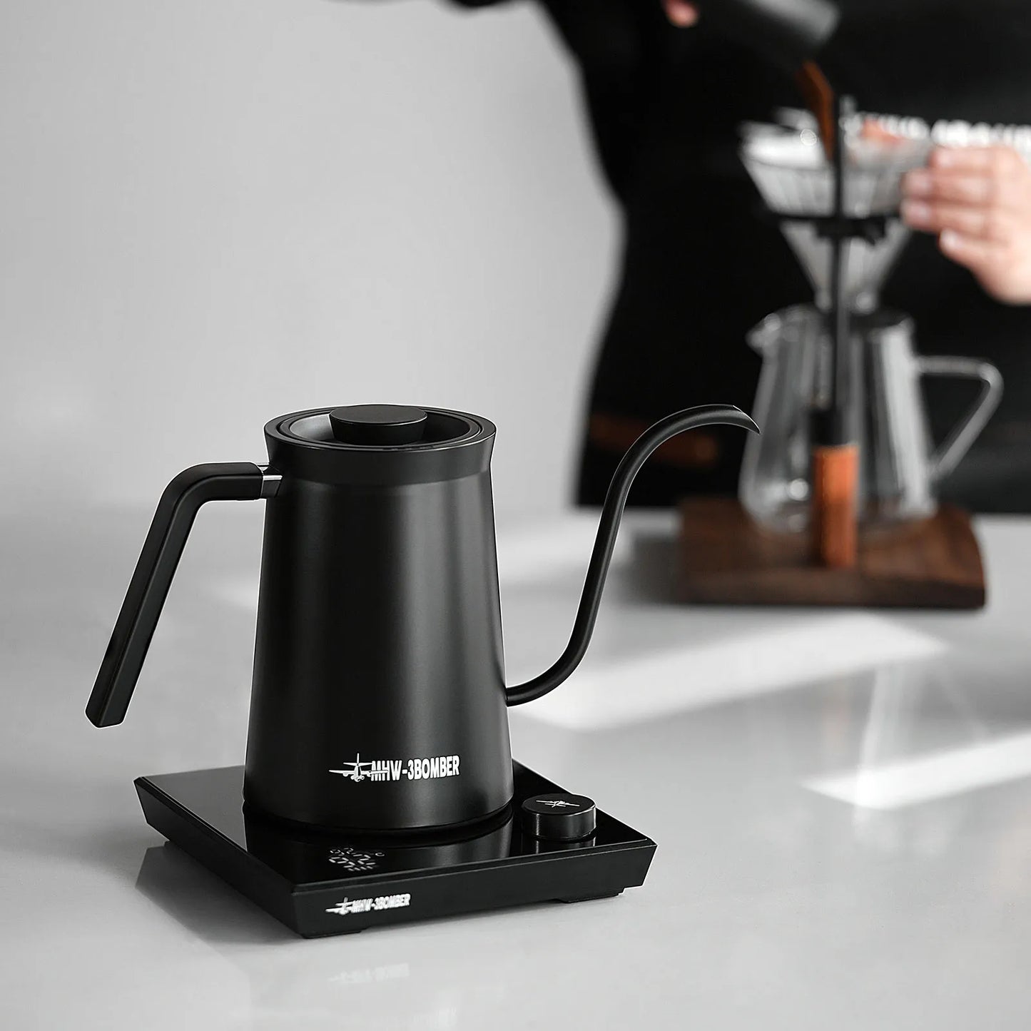 Hervidor de café eléctrico inteligente MHW-3BOMBER, hervidores con cuello de cisne con Control preciso de temperatura, accesorios de barista para el hogar