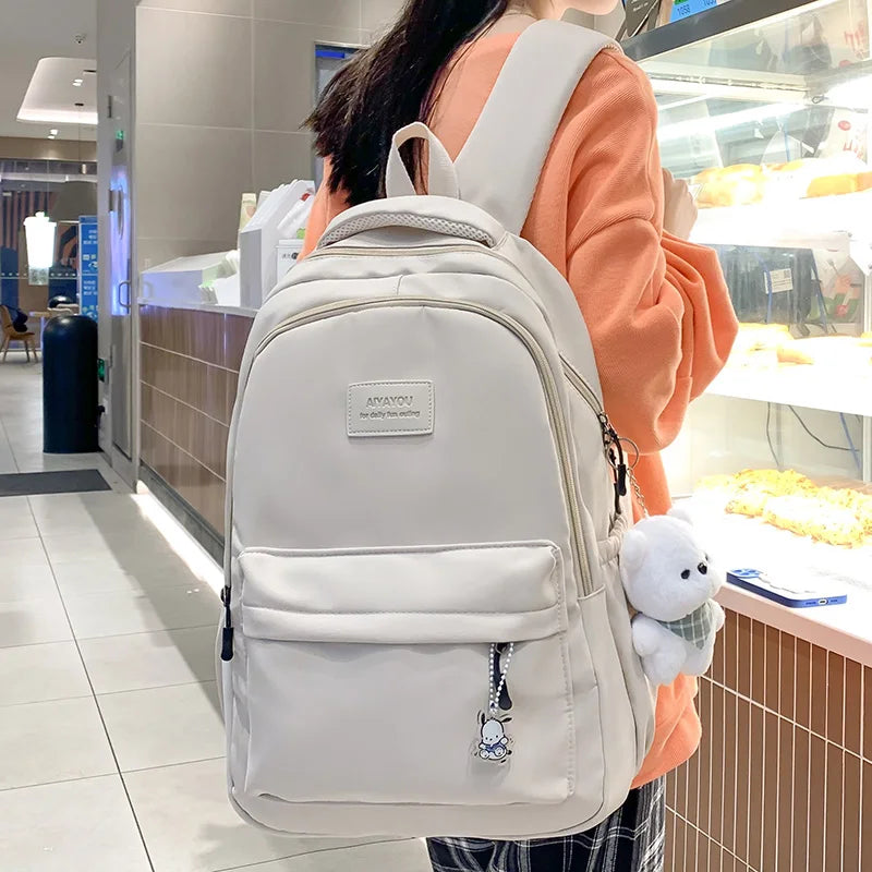 Sac à dos étanche de grande capacité pour femmes, sacoche d'école pour ordinateur portable, tendance, mignon, pour livre de voyage, Cool, nouvelle collection