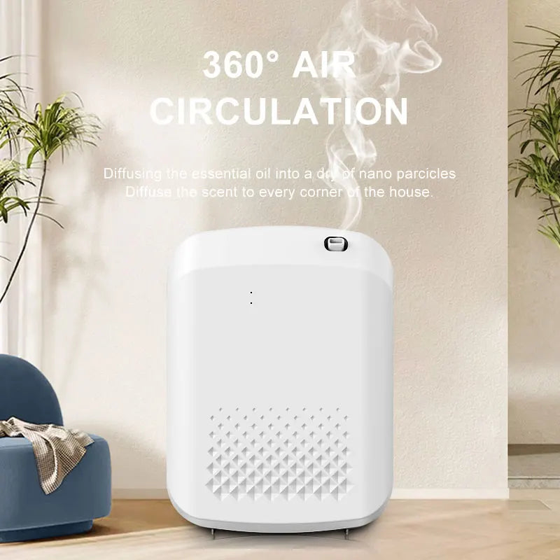 Diffuseur d'arôme d'huile essentielle sans eau, brume aromatique électrique, Oasis, Bluetooth, parfum intelligent, désodorisant pour hôtel et maison, 400ML