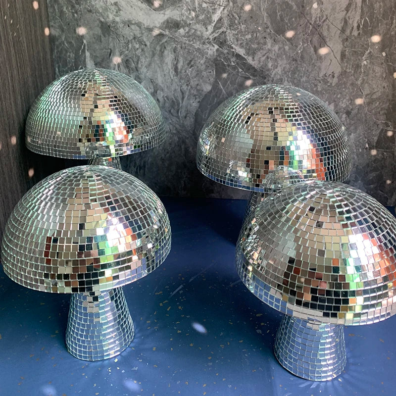 Décoration de chambre à coucher en forme de champignon Disco, boule Disco en forme de champignon, décoration de mariage, décor de fête, décor de maison, boule Disco