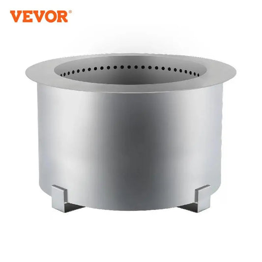 VEVOR – brasero multi-tailles/types, en acier inoxydable/au carbone, Double paroi, sans fumée, combustion de granulés de bois, étincelle avec support pour l'extérieur