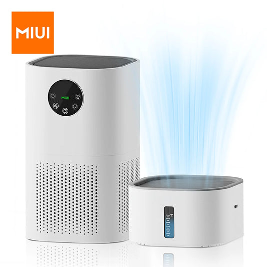 Purificateur d'air avec humidificateur combiné pour les allergies domestiques et les poils d'animaux, fumeurs dans la chambre, filtre HEPA véritable H13, 2 en 1