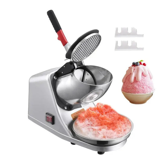 Nouveau broyeur à glace électrique à Double lame, pour prévenir les éclaboussures, cône de neige, 2200 tr/min, Machine à glace rasée, broyeur à glace domestique et Commercial