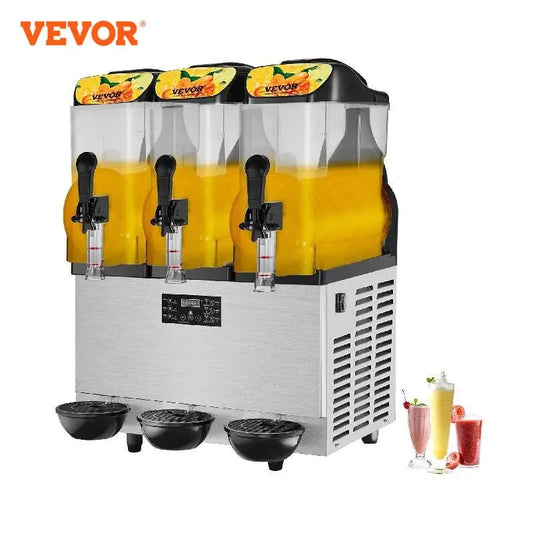 VEVOR 1/2/3 réservoirs Commercial jus de glace Smoothie Slush fabricant de boissons glacées distributeur de boissons froides distributeur automatique pour la maison