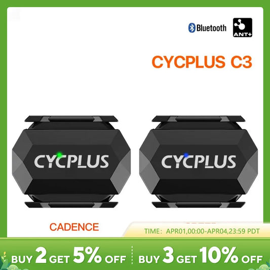 CYCPLUS-Sensor Dual de velocidad de cadencia, accesorios para bicicleta de ciclismo, velocímetro ANT + BLE 5,0 para ordenador de bicicleta XOSS Strava