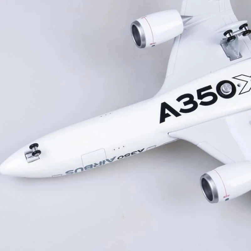 47CM 1/142 Scale Airplane Airbus A350 Prototype XWB Airline Plane Model W Light Wheel Diecast Plastic Resin Plane For Collection