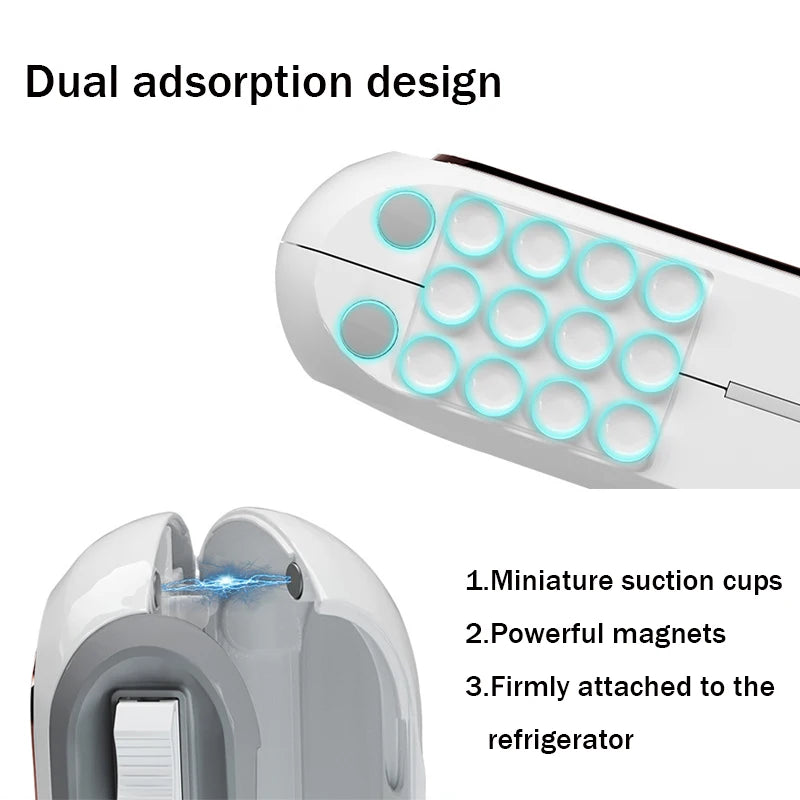 Dispensador magnético de envoltura de plástico recargable con cortador, cortador dispensador de papel de aluminio y estaño, herramienta de cocina dispensadora de envoltura de película