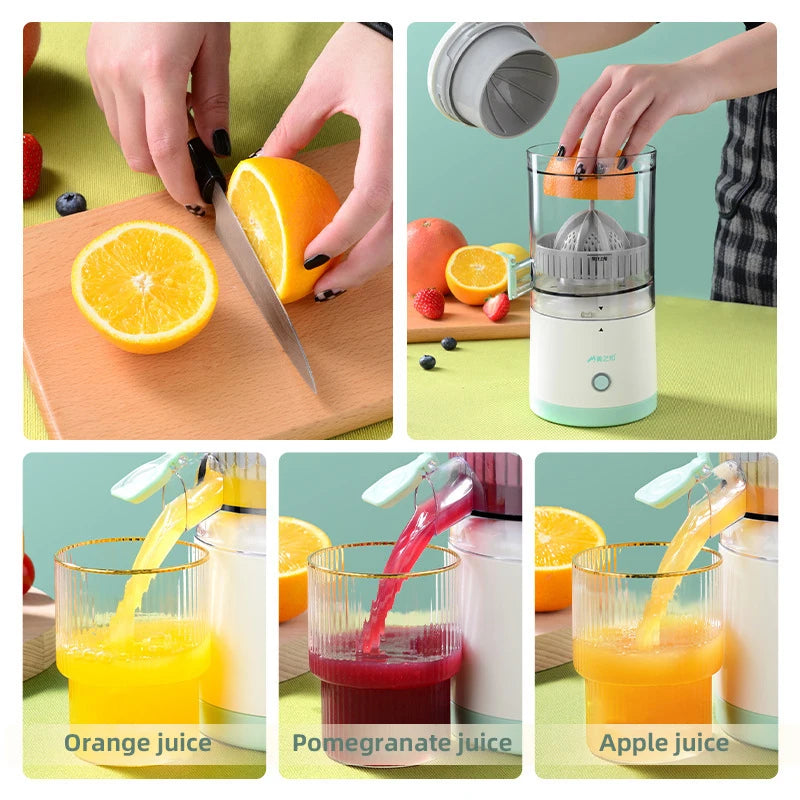 Presse-fruits électrique de 400ML, presse-fruits avec chargeur USB, mélangeur de citron Orange domestique, extracteur, outils de cuisine