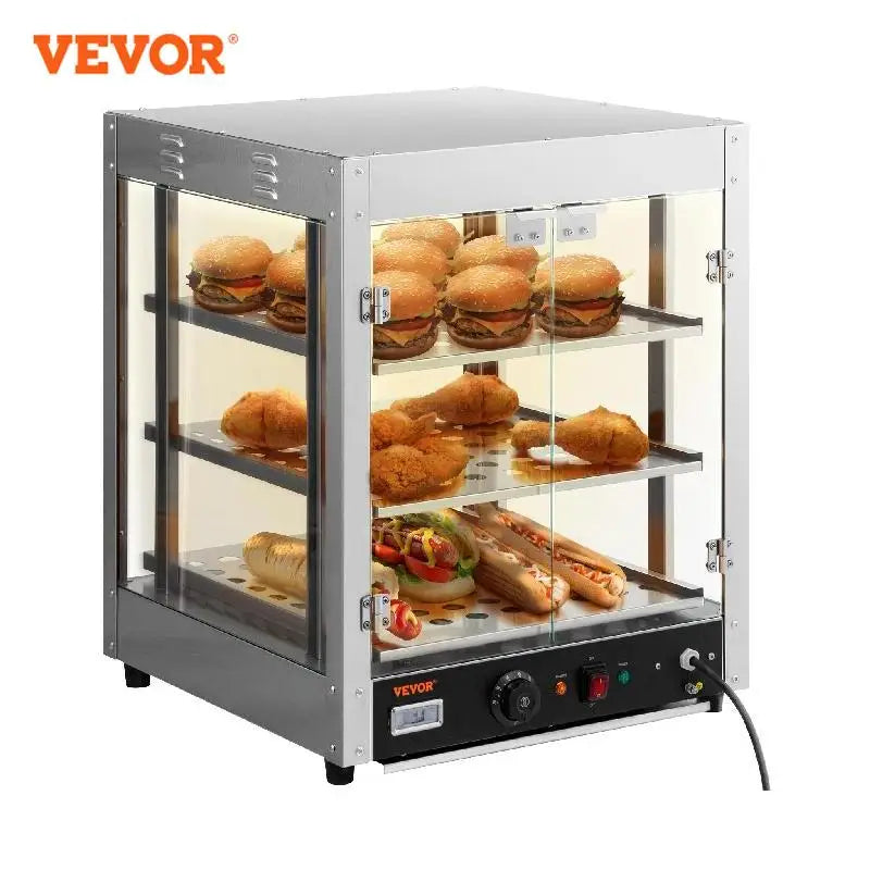 VEVOR 2/3 niveaux comptoir chauffe-plats Commercial 3D chauffage Pizza pâtisserie plus chaud avec bouton de température affichage appareil de cuisine