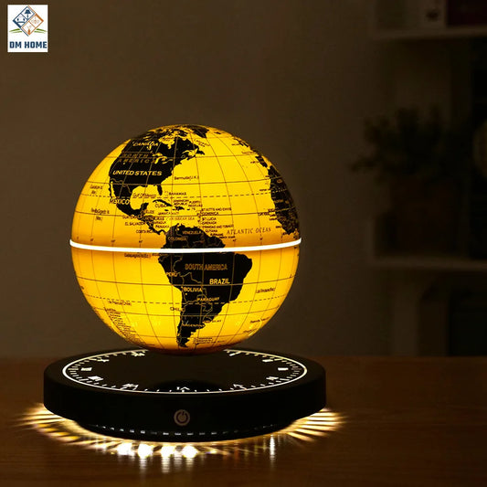 Globo de levitación magnética 3D luminoso, luz LED nocturna autogiratoria, decoración de escritorio de oficina, regalo original para niños